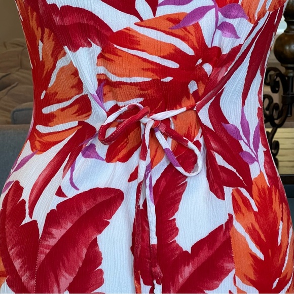 Vintage 90s R&K Originals Women’s 10 Floral Maxi Dress Gauze Stretch Fits 6 8 S - Picture 6 of 14